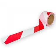 Červeno-biela výstražná páska 500 m / 75 mm