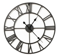 VEĽKÉ KOVOVÉ NÁstenné HODINY 60 CM, TICHÝ MECHANIZMUS VEĽKÉ KOVOVÉ NÁstenné HODINY 60 CM, TICHÝ MECHANIZMUS