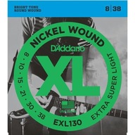 Str.D'addario EXL130 pre elektrickú gitaru 8-38