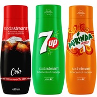 SODASTREAM Koncentrát set COLA + 7UP + MIRINDA SODASTREAM Koncentrát set COLA + 7UP + MIRINDA