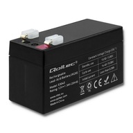 Qoltec AGM batéria | 12V | 1,3 Ah | max 19,5A