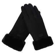 Dámske kožené rukavice TOUCH Black R03
