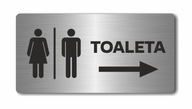 WC vpravo | Nerezový plech | UV tlač WC vpravo | Nerezový plech | UV tlač