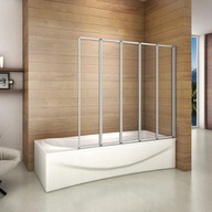 vaňová zástena Idea 5 krídel 120x140 REA vaňová zástena Idea 5 krídel 120x140 REA