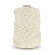 Bavlnená šnúrka pre MACRAME 5 mm / krémová Bavlnená šnúrka pre MACRAME 5 mm / krémová