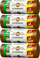 Hnedé segregačné vrecia 60l Jan Konieczny x 4 Hnedé segregačné vrecia 60l Jan Konieczny x 4