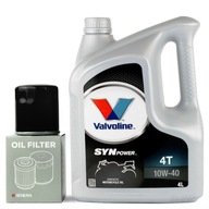 Valvoline Synpower 10W40 4T 4L syntetický olej + filter Athena Valvoline Synpower 10W40 4T 4L syntetický olej + filter Athena