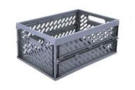Košík, skladací box 37L, sivý Košík, skladací box 37L, sivý