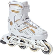 Nastaviteľné korčule RAVEN Pulse White/Gold 37-40 Nastaviteľné korčule RAVEN Pulse White/Gold 37-40