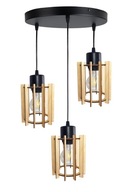 PREVIEDNA LAMPA, LOFT Drewno stropný luster 3 PREVIEDNA LAMPA, LOFT Drewno stropný luster 3