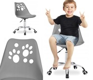 Otočná kancelárska stolička na kolieskach pre deti, malá