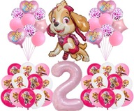 SADA 2 NARODENINOVÝCH FÓLIOVÝCH BALÓNOV SKYE SKY PAW PATROL LARGE 48ks SADA 2 NARODENINOVÝCH FÓLIOVÝCH BALÓNOV SKYE SKY PAW PATROL LARGE 48ks
