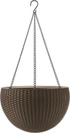 Závesný kvetináč Keter Sphere Planter, farba kávy Závesný kvetináč Keter Sphere Planter, farba kávy