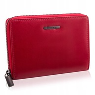 Malá dámska kožená peňaženka na zips, ochrana RFID karty, koža BETLEWSKI