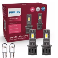 LED žiarovky H3 PHILIPS Ultinon Access 6000K + W5W