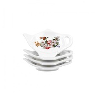 Porcelánové čajové podložky DUO Flowers, 4 ks Porcelánové čajové podložky DUO Flowers, 4 ks