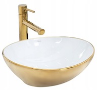 Sofia Gold White umývadlo na dosku 41 cm Rea Sofia Gold White umývadlo na dosku 41 cm Rea