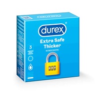 DUREX EXTRA SAFE THICKER kondómy hrubšie 3ks