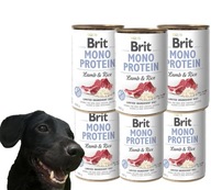 Brit MONO PROTEIN Jahňacie hnedá ryža Jahňacie mäso s ryžou 6x400g Brit MONO PROTEIN Jahňacie hnedá ryža Jahňacie mäso s ryžou 6x400g