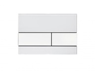 Sklenený WC gombík Tece SQUARE WHITE 9240800 Sklenený WC gombík Tece SQUARE WHITE 9240800