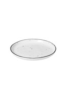SOĽNÝ tanier s bodkami, Ø13,8 cm biely porcelán, SOĽNÝ tanier s bodkami, Ø13,8 cm biely porcelán,