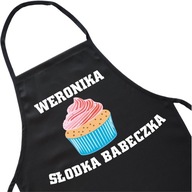 Kuchynská zástera Valentínsky darček Cupcake Name Kuchynská zástera Valentínsky darček Cupcake Name