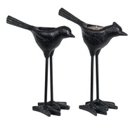 2 ks svietnik na čajovú sviečku BIRD, čierny 2 ks svietnik na čajovú sviečku BIRD, čierny