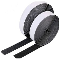 Suchý zips so samostatným lepidlom 30 mm čierny set 5 MB Hook and Loop