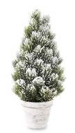 Zasnežený vianočný stromček v kvetináči H30 DEcodomi