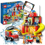 Požiarna stanica Lego City a hasičské auto 60375 Auto Klocki a elektronická kniha 4v1 Požiarna stanica Lego City a hasičské auto 60375 Auto Klocki a elektronická kniha 4v1