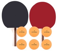 Sada 2 rakiet + 6 loptičiek * Na stolný tenis a ping pong Sada 2 rakiet + 6 loptičiek * Na stolný tenis a ping pong