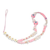 Guess prívesok GUST SHOP Phone Strap pink/pink Beads Shell