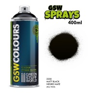 Green Stuff World: Spray Primer Matt Black 400 ml Green Stuff World: Spray Primer Matt Black 400 ml