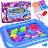 Kinetický piesok 2kg + pieskovisko a formičky Kinetický piesok 2kg + pieskovisko a formičky