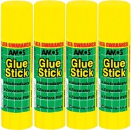Lepiaca tyčinka 15G GLUE STICK AMOS school x 4 Lepiaca tyčinka 15G GLUE STICK AMOS school x 4
