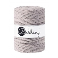 Bobbiny makramé bavlnená šnúrka 5mm 3PLY Pearl Bobbiny makramé bavlnená šnúrka 5mm 3PLY Pearl
