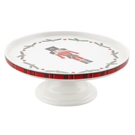Porcelánový stojan na tortu, zimný a vianočný motív, Florina Pavlo, 27x10 Porcelánový stojan na tortu, zimný a vianočný motív, Florina Pavlo, 27x10
