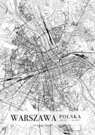 Mapa mesta Varšava - plagát A1 59,4x84,1 cm Mapa mesta Varšava - plagát A1 59,4x84,1 cm