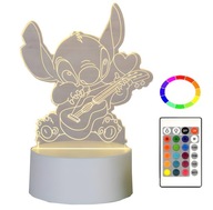 Stich 3D USB nočná lampa 16 farieb LED darček Stich 3D USB nočná lampa 16 farieb LED darček