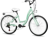 Mestský dámsky bicykel 24 7 prevodov Shimano ORLANDO Mestský dámsky bicykel 24 7 prevodov Shimano ORLANDO