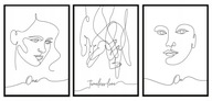 OBRAZOVÉ PLAGÁTY V RÁME 53x73cm Triptych Lines P819 OBRAZOVÉ PLAGÁTY V RÁME 53x73cm Triptych Lines P819
