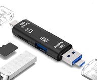USB OTG čítačka microSD kariet - USB typ C microUSB