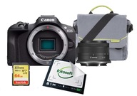 Fotoaparát Canon EOS R100 + RF-S 18-45 mm f/4,5-6,3 IS STM NOVÝ XL SET Fotoaparát Canon EOS R100 + RF-S 18-45 mm f/4,5-6,3 IS STM NOVÝ XL SET