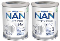 2x NAN 3 Optipro Plus upravené mlieko 800g 2x NAN 3 Optipro Plus upravené mlieko 800g