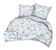 Vianočné obliečky 160x200 Polish Cotton škriatok modrý Vianočné obliečky 160x200 Polish Cotton škriatok modrý
