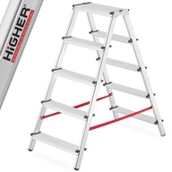 VYŠŠÍ rebrík domáci obojstranný rebrík 2x5