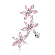 PRE UŠNÉ TRAGUS CHRUPAČKY KVETINY KRYŠTÁLY PRE UŠNÉ TRAGUS CHRUPAČKY KVETINY KRYŠTÁLY