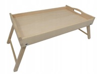 Veľký drevený podnos, raňajkový stolík do postele