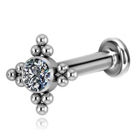 NÁUŠNICE LABRET HELIX S VNÚTORNÝM ZÁVITOM. TYTAN G23 1,2/6 NÁUŠNICE LABRET HELIX S VNÚTORNÝM ZÁVITOM. TYTAN G23 1,2/6