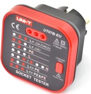 Tester zásuviek s funkciou RCD Uni-T
